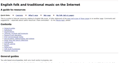 Desktop Screenshot of englishfolkinfo.org.uk