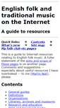 Mobile Screenshot of englishfolkinfo.org.uk