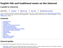 Tablet Screenshot of englishfolkinfo.org.uk